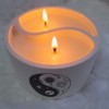 Jin–jang žvakė su dviem slaptomis žinutėmis